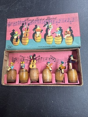 ANTIQUE TOY RAG TIME BAND IN ORIGINAL BOX OCCUPIED JAPAN