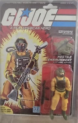 Rare 1985 Hasbro G.I Joe/Cobra Airtight (Hostile Environment) 34 Back MOC