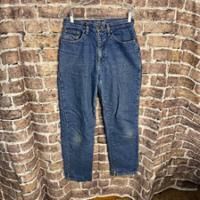 L.L.Bean Double L Women's 6 Medium Wash High-Rise Relaxed Tapered Lined Jeans