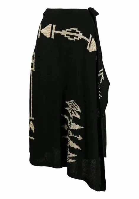 RRP £599 womens POLO RALPH LAUREN skirt print wrap size S uk 10-12