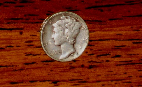 1935 SILVER MERCURY DIME - GRADES "FINE"