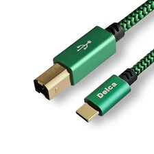 USB-C to USB-B Printer Cable 1.8m/6ft | Nylon Braided Type C USB...
