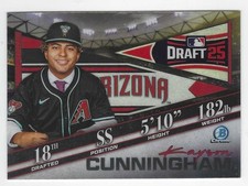 2025 BOWMAN DRAFT CHROME KAYSON CUNNINGHAM DRAFT NIGHT #BDN-2