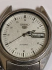 Seiko Automatic Mens Vintage Wrist Watch Day Date Stainless Steel Japan Works