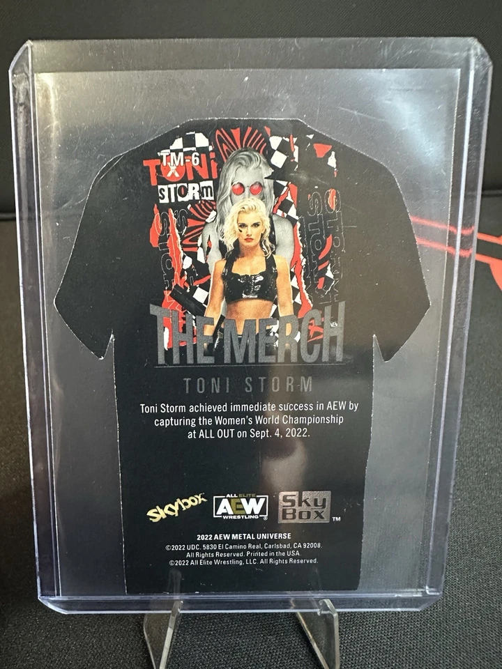 2022 Skybox Metal Universe AEW All Elite Wrestling - The Merch Toni Storm #TM-6 - Image 2 of 2
