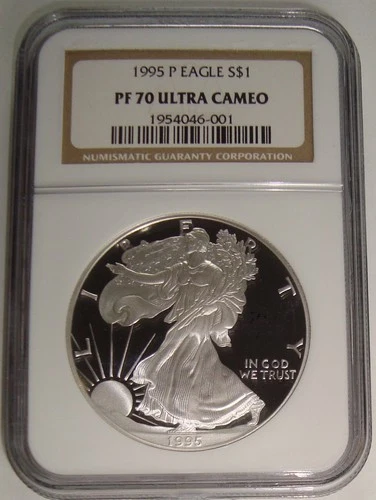 1995-P Proof American Silver Eagle $1 NGC PF70 ULTRA CAMEO