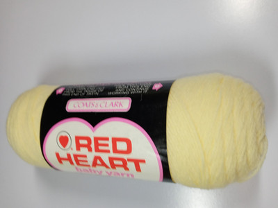 Red Heart Baby Yarn-Baby Yellow-3 ply-2 oz-100% Virgin Orlon Acrylic Fiber