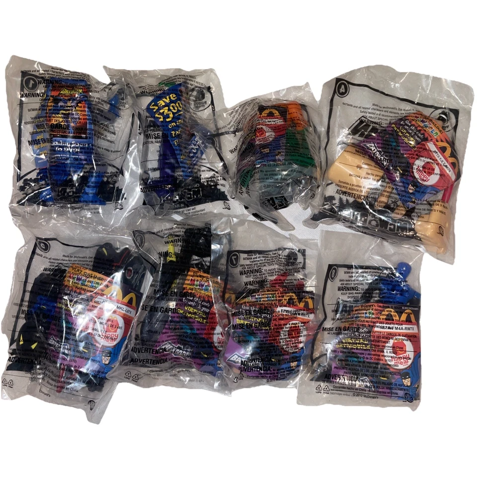 Batman the Brave and the Bold Mcdonald's Happy Meal 2010 conjunto completo de 8 NUEVO Foto 2 de 4