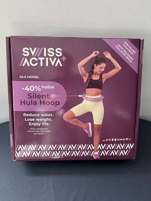 Swiss Activa+ Silent Hula Hoop mit Zähler & Gewicht   wie neu, OVP