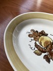 Metlox Poppytrail Serving Platter Provincial Fruit Pattern Oval 11” x 8.25” Tan — photo 2
