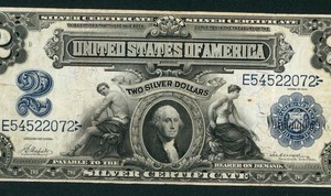 $2 1899 Silver Certificate ** PAPER CURRENCY AUCTIONS **