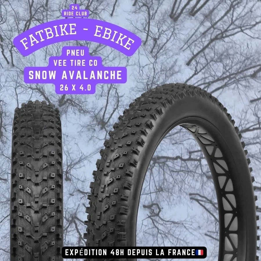 Pneu Fatbike Premium – VEE TIRE CO SNOW AVALANCHE – 26 x 4.0 / 27.5 x 4.5 - Photo 2/4