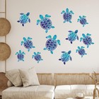 Animal Theme Turtle Wall Decal Waterproof PVC Sticker for Nursery Bedroom Living