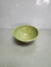 Vtg Apollo Ware Alexander Barna Melmac Melamine Confetti Bowl Green Splatter
