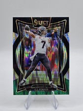 CJ Stroud 2024 Panini Select - #42 Black & Green Shock Prizm