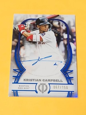 2026 Topps Tribute KRISTIAN CAMPBELL TA-KC Tribute Auto Blue 67/150