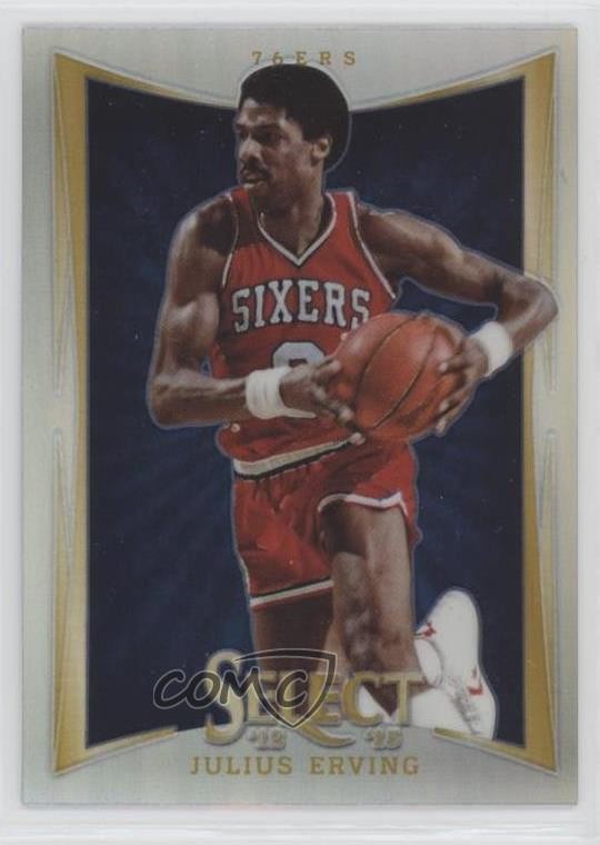 2012-13 Panini Select Silver Prizm Julius Erving #128 HOF 0w8