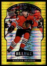 2020-21 Upper Deck Allure Yellow Taxi Nicolas Beaudin Rookie Chicago Blackhawks