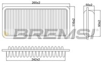 Bremsi Luftfilter FüR Toyota Yaris SCP1_ NLP1_ NCP1_ 1.4 D-4D _P2_