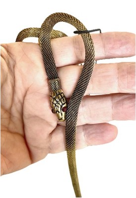 Woven Metal Snake Belt, Zara X Kate Moss, 54 display picture 3