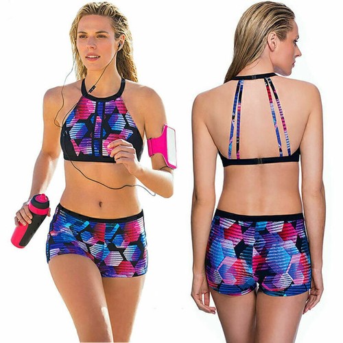 Sexy Damen Push Up Bikini Set mit Shorts Bademode Badeanzugй - Bild 8 von 24