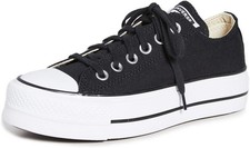 Converse Chuck Taylor All Star Lift OX Platform Black 560250F Women's Size 7