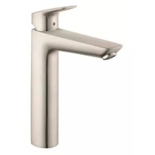 Hansgrohe 71090821 Brushed Nickel Logis Single Hole Bathroom Faucet with EcoRigh