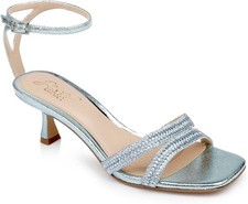 Jewel Badgley Mischka Hayzel Metallic Kitten Heel Sandal - Size 9.5 NEW IN BOX 