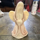 Fenton Hand Painted Glass Angel Figurine Limited Edition Floral sgn D Frederick