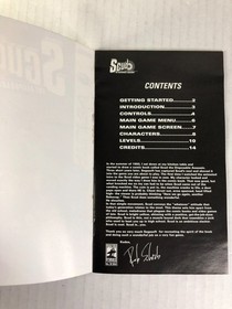 SCUD The Disposable Assassin - SEGA Saturn MANUAL ONLY!! With Staining