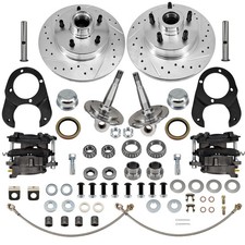 Fits 1937-48 Ford Spindle Disc Brake Kit 5 On 4-34 Metric Wspindle