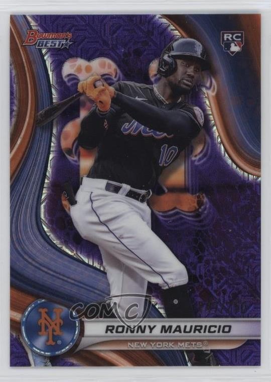 2024 Bowman's Best Purple Mojo Refractor 47/250 Ronny Mauricio #41 1k9t