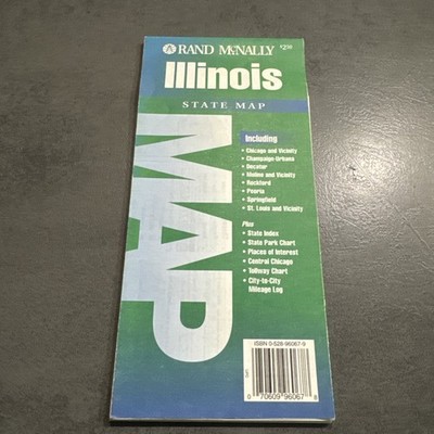 Rand McNally Illinois State Map