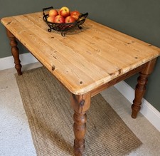 Vintage Rustic Pine Farmhouse Table