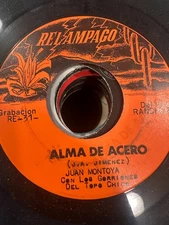 Latin 45 Tejano Tex Mex Relampago Juan Montoya Gorriones Del Topo Chico Alma De