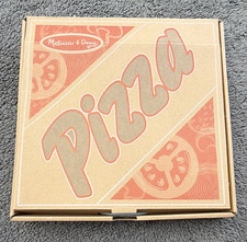 Melissa  Doug Pretend Play Toy Pizza Set w/ Slices, Pan  Felt Toppings