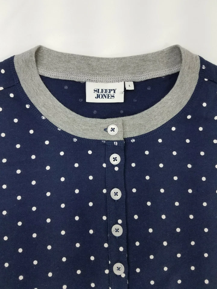 Sleepy Jones One Piece Edición Limitada Della Mujer Talla L Azul Blanco B4 Foto 4 de 4