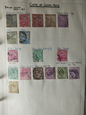 Lot Briefmarken Commonwealth Großbritannien alte Kolonie - CAPE OF GOOD HOPE 1884 - 1902