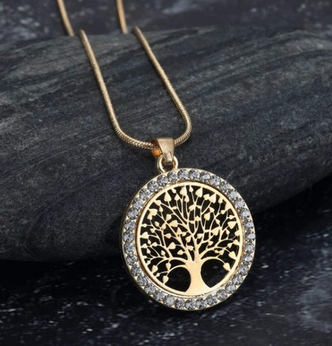 Asgard Crafted Celtic Tree Of Life Ladies Pendant With Cubic Zirconia - Picture 3 of 5