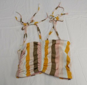 aerie ribbed longline bandeau bikini top