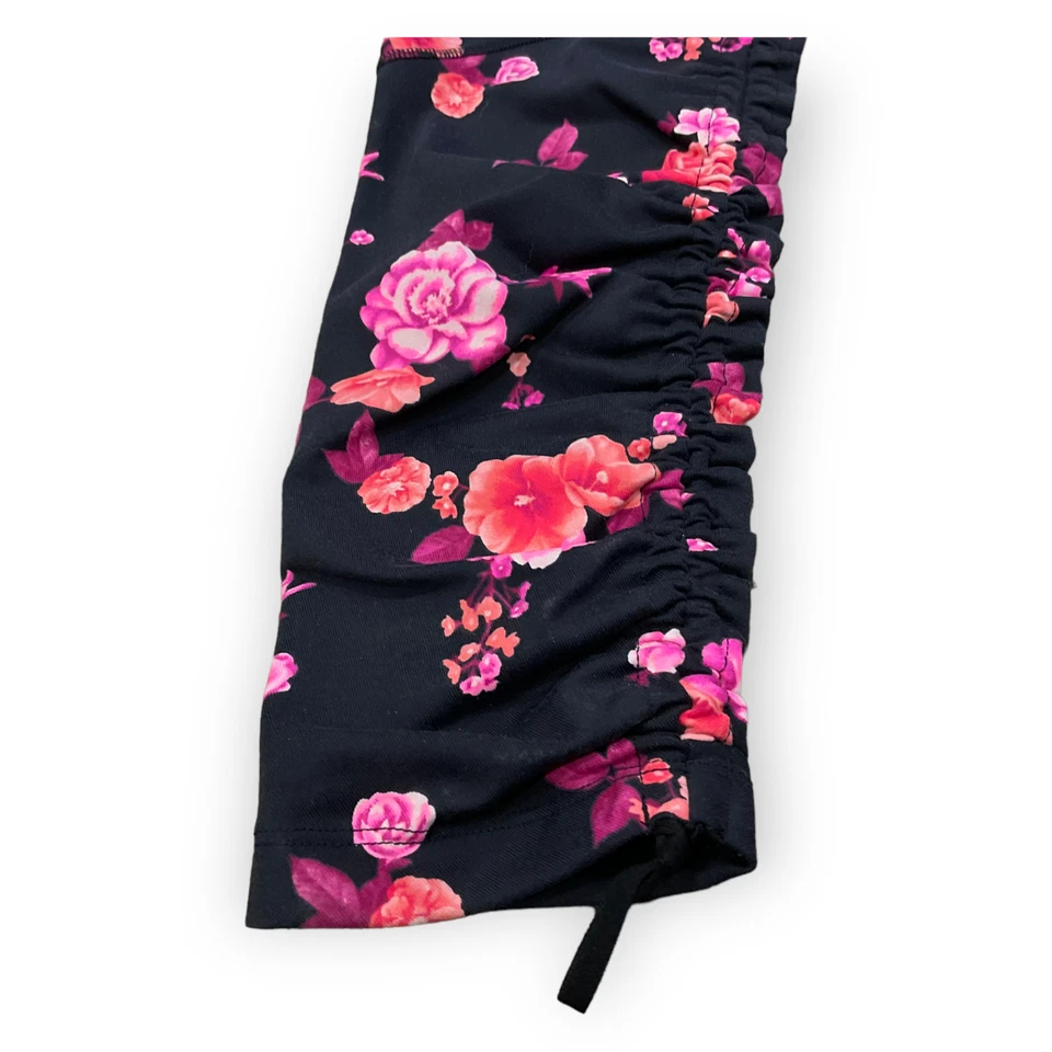 Victoria's Secret ROSA ULTIMATE V CINTURA ALTA 7/8 LEGGING Suave M Negro Floral Foto 2 de 4