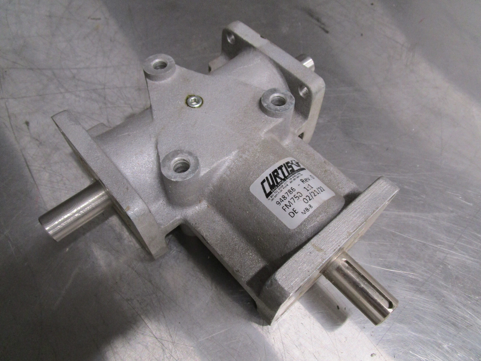 NEW CURTIS SPEED REDUCER 948786 REV 3 FM750 1:1 RATIO 3/4