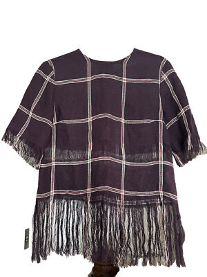 Beautiful MSGM Milano Fringe Top