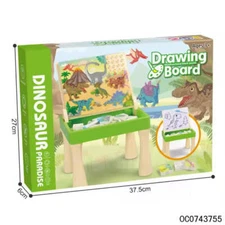 Dinosaur Puzzle Early Educational Art Desk Drawing Table, Learning Paint Art Set