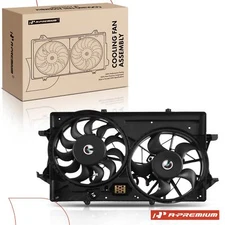 A-Premium Radiator Dual Cooling Fan Assembly for Ford Focus 2000-2004 620-126