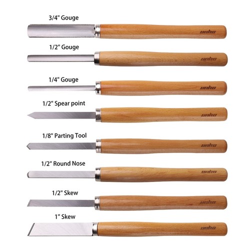 Woodworking Tools Lathe Chisels Set HSS 