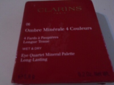 CLARINS OMBRE MINERALE 4 COULEURS EYE QUARTET MINERAL PALETTE 5.8G #06-GRAPHITES