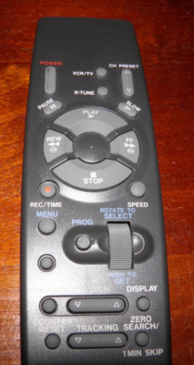 テレビ Koh Vintage, Panasonic, VCR/TV remote control. Model # VSQS1330.Japan