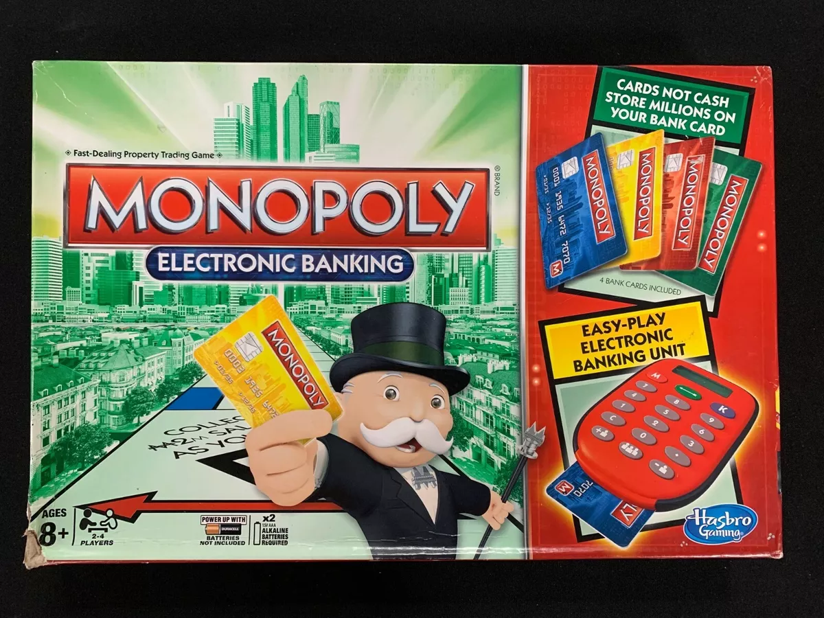 Monopoly Electronic Banking Board Game Hasbro 2013 - Used Opened