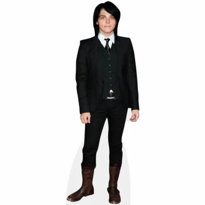 CELEBRITY CUTOUTS Gerard Way (Black Outfit) Life Size Cutout